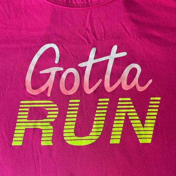 Danskin Now Loose Fit Women’s Sleeveless Tank Top Size L, Pink, Gotta Run - Picture 4 of 6